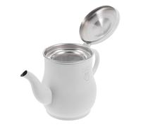 UTHCLO Contenedor de Aceite Inoxidable con Colador Extraíble Dispensador Doméstico para Salsa de Vinagre y Aceite Jarra Antigoteo para Cocina y Restaurante Mango Antideslizante y Boca