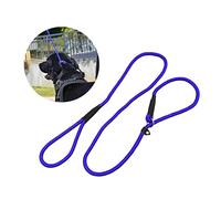 UTHCLO Correa y Collar de Nailon Ajustable para Perro, Resistente y Elástica, 150 Cm de Largo, Azul, para Entrenamiento y Paseo, Uso en Mascotas de Tamaño Medio y Grande
