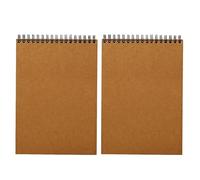 UTHCLO Cuaderno de Dibujo Bloc de Notas para Decoracion Colegio Papel de Dibujo Marrón y 2piezas para Uso en Clase o Actividades al Aire Libre