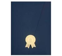 UTHCLO Cubierta Protectora para A4 de Papel Azul Oscuro sin Texto, Portada para Diploma y Premio, Funda Práctica para Ceremonia de Graduación y Documentos Oficiales