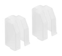 UTHCLO Cubierta Protectora para Aguja de Tocadiscos 2 Piezas, Funda de Repuesto Semitransparente para Aguja de Disco de Vinilo, Accesorio Compatible para Cartuchos de Tocadiscos,