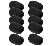 UTHCLO Cubiertas de Esponja para Micrófono de Solapa 10 Unidades, Protección Anti-salpicaduras para Micrófonos de Conferencia Tamaño 40x30x15 Mm, Accesorio Acústico para Uso en Reuniones