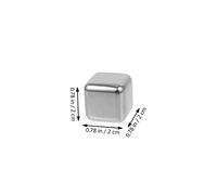 UTHCLO Cubitos de Hielo Inoxidable Reutilizables con Pinzas y Caja Enfriadores para Whiskey y Bebidas sin Afectar Duraderos y Prácticos para Bar y Hogar
