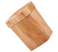 UTHCLO Cubo de Basura Doméstico Cuadrado de 14l Diseño Imitación Madera, Contenedor de Residuos de Plástico Pp, Papelera Ligera para Cocina, Oficina y Sala de Estar, Capacidad Grande