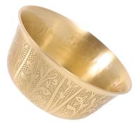 UTHCLO Cuenco de Cobre Liso Pequeño para Adoración y Ofrendas Budistas, Cuenco Creativo para Templo, Decoración Hogar, Tazón de Latón Resistente, Uso Ritual y Altar