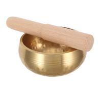 UTHCLO Cuenco Tibetano de Nepal Martillado a Mano 8 CM para Meditación y Relajación con de Madera Instrumento Tradicional para Yoga y Atención Plena Portátil