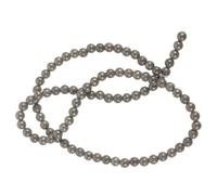 UTHCLO Cuentas Redondas de Pirita Natural Sueltas para Hacer Joyas DIY Espaciadoras Duraderas para Pulseras y Collares Artesanales