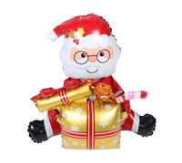 UTHCLO De Santa Decoración De Globos Ser Con De Fiesta De Navidad Adulto Decorations Dibujos Animados Para Alegre Novedoso Película De Aluminio Dorado