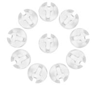 UTHCLO de Topes de Cadena de Cuentas Accesorios Invisibles 12 Piezas para Cortinas, Hebillas Transparentes de Pom Que Previenen Desprendimientos para Estores Verticales