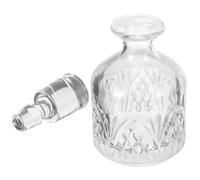 UTHCLO Decantador de Whisky de Vidrio Tapón de Cristal Botella Decorativa para Licor 280 Ml Resistente al Desgaste y Diseño Elegante para Uso Hogar y Bar