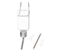 UTHCLO Dispensador Automático de Agua para Mascotas con Colgante Botella Antipérdida Transparente Pequeña Bebedero para Perros y Conejos Diseño Resistente y Fácil de Limpiar