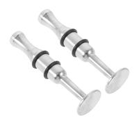 UTHCLO Dispositivo de Entrenamiento de Fuerza Bucal para Trompeta Saxofón y Clarinete 2 Piezas Tamaño Pequeño Color Plateado Portátil y Multifuncional para Mejorar Control y
