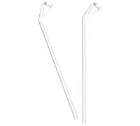 UTHCLO Esparcidor Aplicador de Células de Vidrio Triangular en Forma de L, Kit de 2 Unidades para Laboratorio Químico, Esparcidor Manual Compacto y Ligero para Propagación Celular