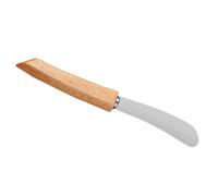 UTHCLO Espátula para Untar Mantequilla de Acero Inoxidable Mango de Madera, Resistente y Ergonómica para Untar Mermelada y Salsa de Tomate en Cocina