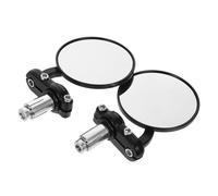 UTHCLO Espejos Retrovisores para Moto Manillar Laterales Ajustables para Scooter y Motocicleta Negro Fácil Instalación para Aparcamiento y Seguridad Conducción