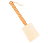 UTHCLO Esponja de Baño de Doble Cara con Mango de Bambú Cepillo Exfoliante Natural de para Ducha y Cuerpo Limpieza Profunda y para Relajación y Cuidado Personal