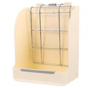 UTHCLO Estante para Heno Blanco para Cobayas y Chinchillas Alimentación Lenta y Material Abs Malla Galvanizada para Mantener el Alimento Limpio y Fresco