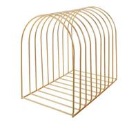 UTHCLO Estantería de Escritorio Metálica Grande Dorada Semicircular, Organizador Industrial para Oficina y Hogar, Soporte para Libros, Estantería Que Ahorra Espacio para Mesa de Estudio