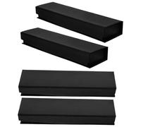 UTHCLO Estuche para Bolígrafos Negro Tapa, Caja de Presentación para 4 Unidades, Contenedor Portátil Pequeño y Compacto para Bolígrafo de Tinta, Adecuado para Regalos y Almacenamiento