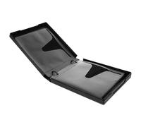 UTHCLO Estuche para DVD Negro de 25 Mm para 12 Discos, Caja Portátil de Almacenamiento y Organizador de Cds, Adecuado para Hogar y Viajes, Funda Protectora Anti-rayaduras, Soporte