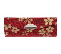 UTHCLO Estuche Portátil Mini Bolso de Tela Rojo para Estilo Japonés Espejo para Lápiz Labial Conveniente para Uso Diario y Viaje Uso Diario y Viaje