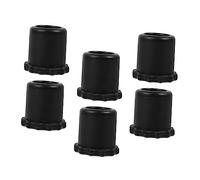 UTHCLO Fundas De Silicona Anticaídas para Micrófono Inalámbrico, Manguito Antivuelco para Micrófonos De Mano, Negro, 6 Piezas, Protección Antideslizante para Ktv y Escenario