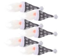 UTHCLO Fundas para Botellas De Vino Navideñas De Diseño Decorativo para Botellas De Vino Forma De Muñeca Sin Rostro Artículos Navideños