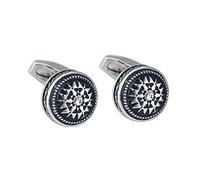 UTHCLO Gemelos De Camisa Redondos Plateados Hebilla, Acero Inoxidable, 2 Piezas, Accesorios Clásicos Para Hombre, Uso Profesional y Formal, Diseño Pulido y Bordes Redondeados