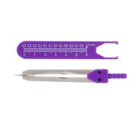 UTHCLO Herramienta de Medición de Electrocardiogramas con Calibrador de Hierro y Plástico, Regla de Escala Transparente Multifuncional para Enfermería Cardíaca y Formación Médica