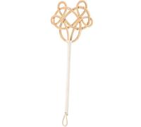 UTHCLO Herramienta para Limpiar el Polvo de Alfombras y Colchas Mango Largo 2 Varas de Mimbre Trenzado Tradicional y Práctica para Limpieza del Hogar