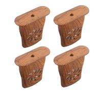 UTHCLO Humidificador para Guitarra Clásica 4 Piezas con Esponja Antigoteo, Medidor de Humedad Integrado, Color Madera Oscura, Accesorio para Estuche y Mantenimiento de