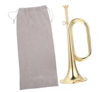 UTHCLO Instrumento de Viento Trompeta de Caballería de Latón para Principiantes Timbre Preciso y Almacenamiento Conveniente para Orquesta Militar