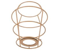 UTHCLO Iron Lampshade Frame DIY Kit Handcrafted Wire Cage For Rope Weaving Light Shades Rustic Iron Bracket For Table Ceiling Lamps Artistic Home Decor Accessory