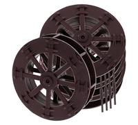 UTHCLO Juego de 4 Ruedas de Agua Decorativas para Fuentes, Juguete Micro de Molino de Agua de Plástico Marrón para Jardín, Decoración Exterior y Experimentos Científicos