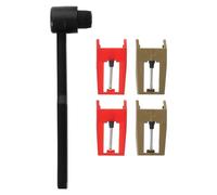 UTHCLO Juego de Agujas para Tocadiscos con Punta de Rubí, Cepillo Limpiador Antideslizante para Polvo, Compatible con Cartuchos Fonográficos, Kit de Mantenimiento para Vinilo y Equipo Dj