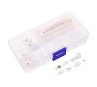 UTHCLO Juego de Almohadillas Nasales para Gafas de Silicona Suave Antideslizantes Cámara de Aire Paquete 30 Unidades Tamaño 4 Accesorios de Reparación para Gafas Kit Completo para Cuidado