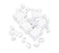 UTHCLO Juego de Cubitos de Hielo Falsos Acrílicos Alta Simulación y Forma Irregular, Accesorios de Fotografía Decorativos para Relleno de Jarrones y Sesiones Fotográficas