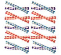 UTHCLO Juguetes para Pájaros de Bambú Multicolor, Trampa para Dedos Interactiva, Pack de 24 Unidades, Accesorios para Jaulas, Obsequio para Fiestas y Piñatas Color Color Aleatorio