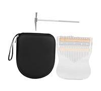 UTHCLO Kalimba Acrílico Transparente Teclas Piano Pulgar Instrumento Musical para Principiantes con Funda Portátil