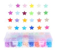 UTHCLO Kit de 360 Juegos de Botones a Presión de Resina Forma de Estrella Colores Surtidos Caja Organizadora Accesorios para Ropa Manualidades y Costura