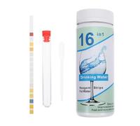 UTHCLO Kit de Prueba de Agua Potable para Casa, 50 Tiras Reactivas Multifuncionales Tubo de Ensayo y Gotero, Análisis Preciso de Ph, Cloro y Nitrato para Acuario y Agua Dulce Doméstica