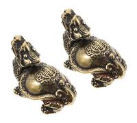 UTHCLO Llaveros Tortuga Dragón de Latón Antiguo 2 Piezas, Colgantes para Llavero y Joyería Diy, Accesorio Versátil para Adornos, Trabajos Manuales y Uso Diario