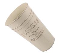 UTHCLO Maceta de Hierro Vintage sin Asas 25 Cm de Alto Cubo Metálico para Almacenar Flores Artificiales y Naturales Jarrón Decorativo Rústico para Hogar Comedor Sala y Eventos