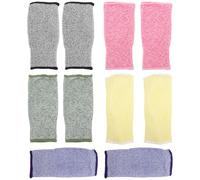 UTHCLO Mangas de Protección Anticorte para Antebrazos 10 Piezas Mangas Resistentes a Cortes de Nivel 5 Transpirables y Elásticas para Jardinería Carpintería E Industria