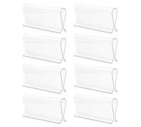 UTHCLO Manija Transparente para Persianas Enrollables, 8 Piezas, Agarre de Dobladillo de Plástico, Tirador Manual para Cortinas Enrollables de Ventana, Accesorios para Persianas