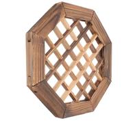 UTHCLO Marco de Ventana de Madera Rústica Vintage Estilo Sencillo y Elegante Colgante de Pared Diseño de Rejilla para Decoración del Hogar para Ambiente Pastoral