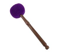 UTHCLO Martillo de Cuenco Tibetano de Fieltro Mediano Morado, Golpeador para Cuencos Cantores, Baqueta de Percusión Artesanal para Meditación y Terapia Sonora