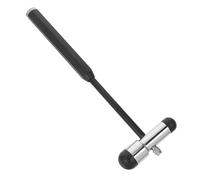 UTHCLO Martillo Neurológico Portátil De Doble Cabeza, Herramienta Multifunción De Diagnóstico Clínico, Material Estable Negro Para Examen De Reflejos y Formación Médica