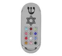 UTHCLO Mezuzá Clásica de Metal para Coche, Mitzvá Judía Compacta, Rollo de Mezuzá Decorativa para Vehículo, Protección Religiosa y Decoración para Viaje