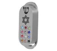 UTHCLO Mezuzá Metal para Coche con Pergamino Religioso Judío Decoración Retro y Protección para Vehículos Mezuzá Judaica Metálica para Exteriores Regalo Significativo para Creyentes